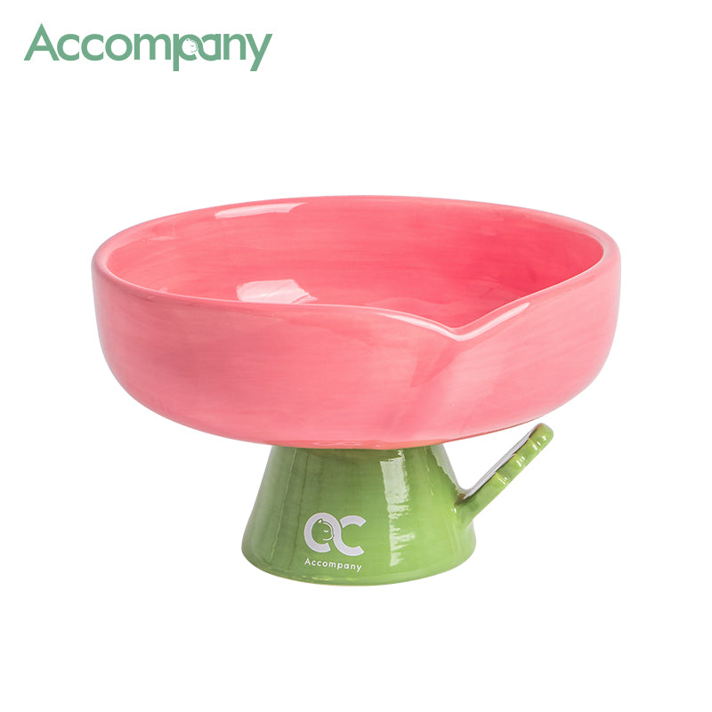 The Flower Pet Bowl | Ceramic Elevated Feeder