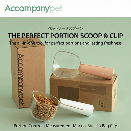 The Perfect Portion Scoop & Clip | 2-in-1 Pet Food Tool