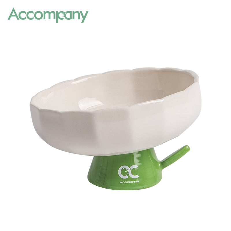 The Flower Pet Bowl | Ceramic Elevated Feeder