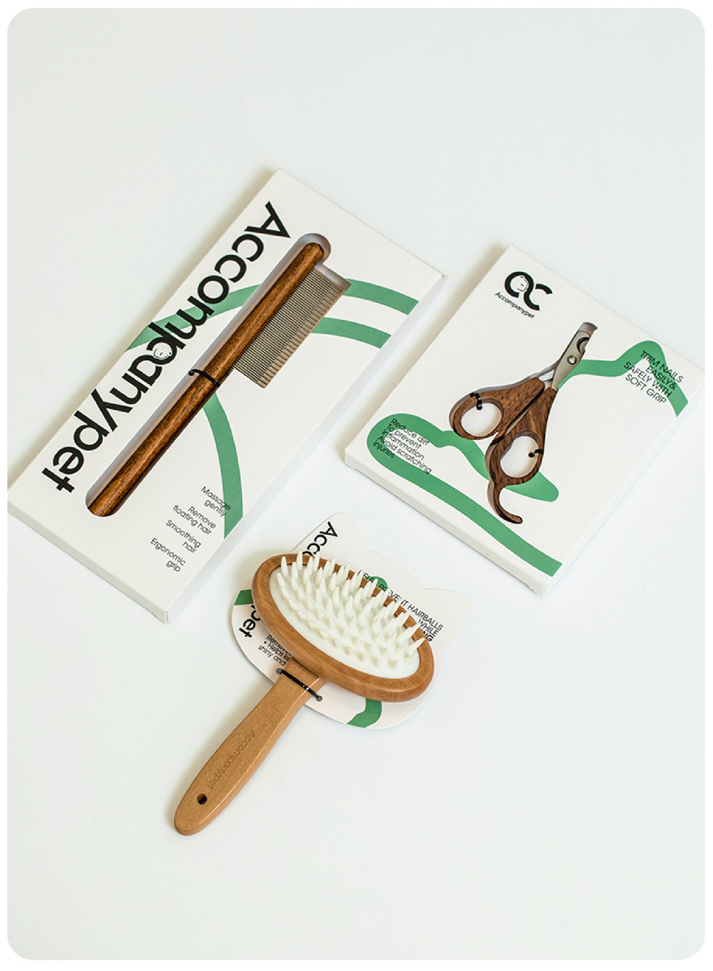 Professional Walnut Nail Clippers | Ergonomic Pet Grooming Tool