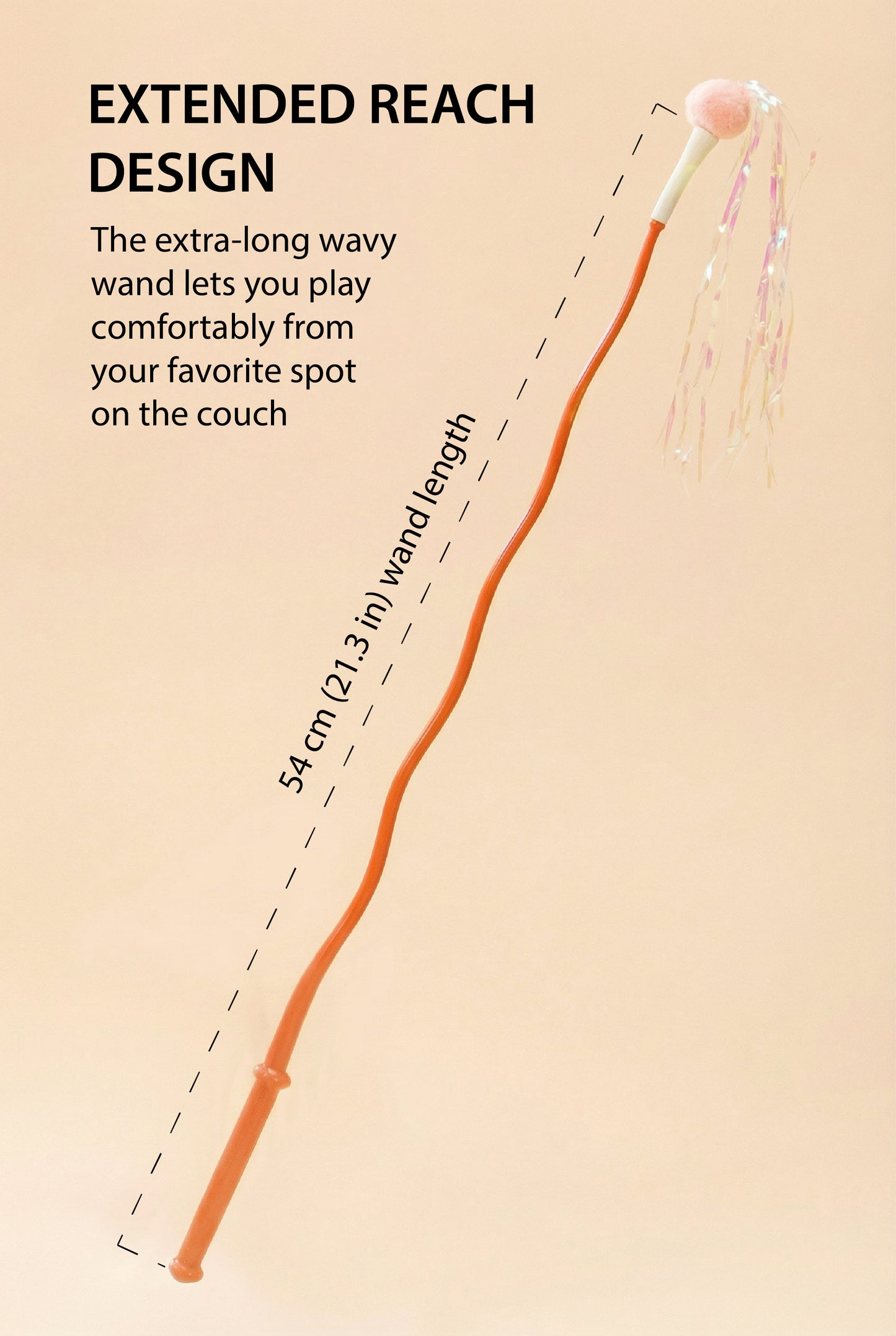 Enchanted Wand Teaser | Interactive Cat Toy with 3 Attachments