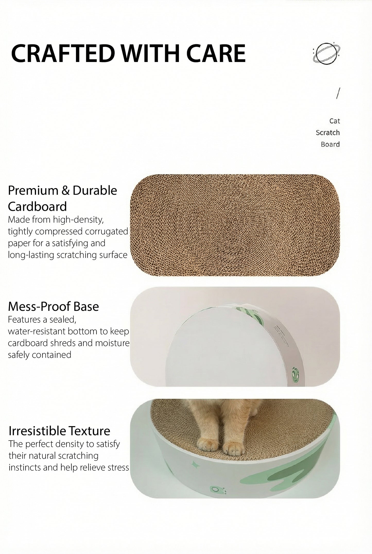 Planet Scratcher Lounge | A 2-in-1 Cat Scratcher & Bed