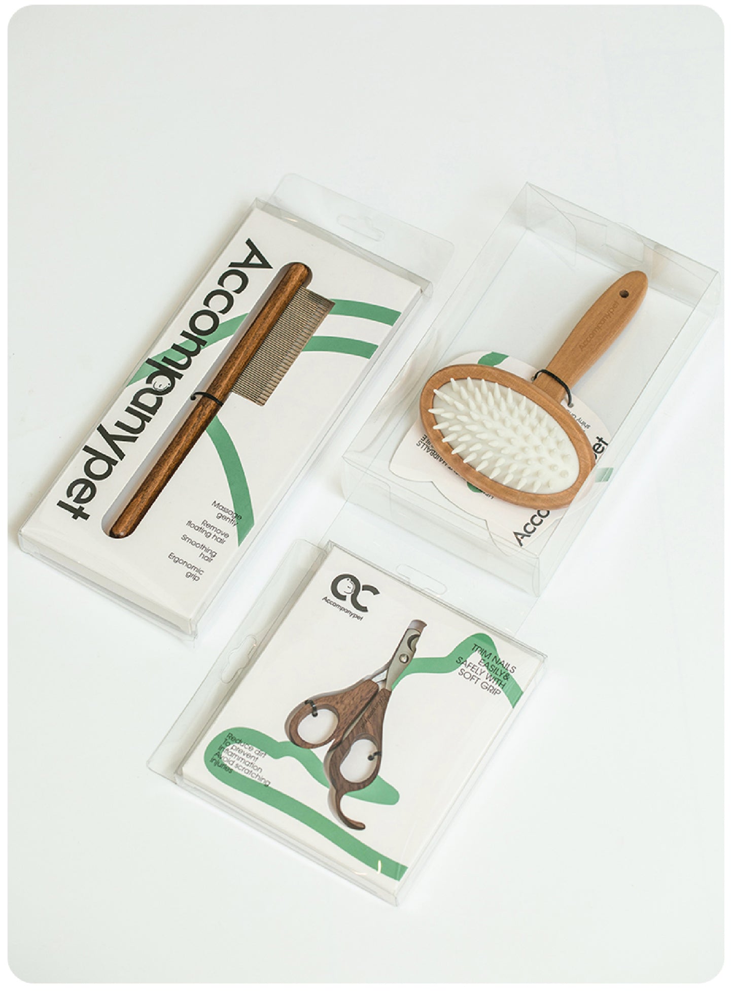 Professional Walnut Nail Clippers | Ergonomic Pet Grooming Tool