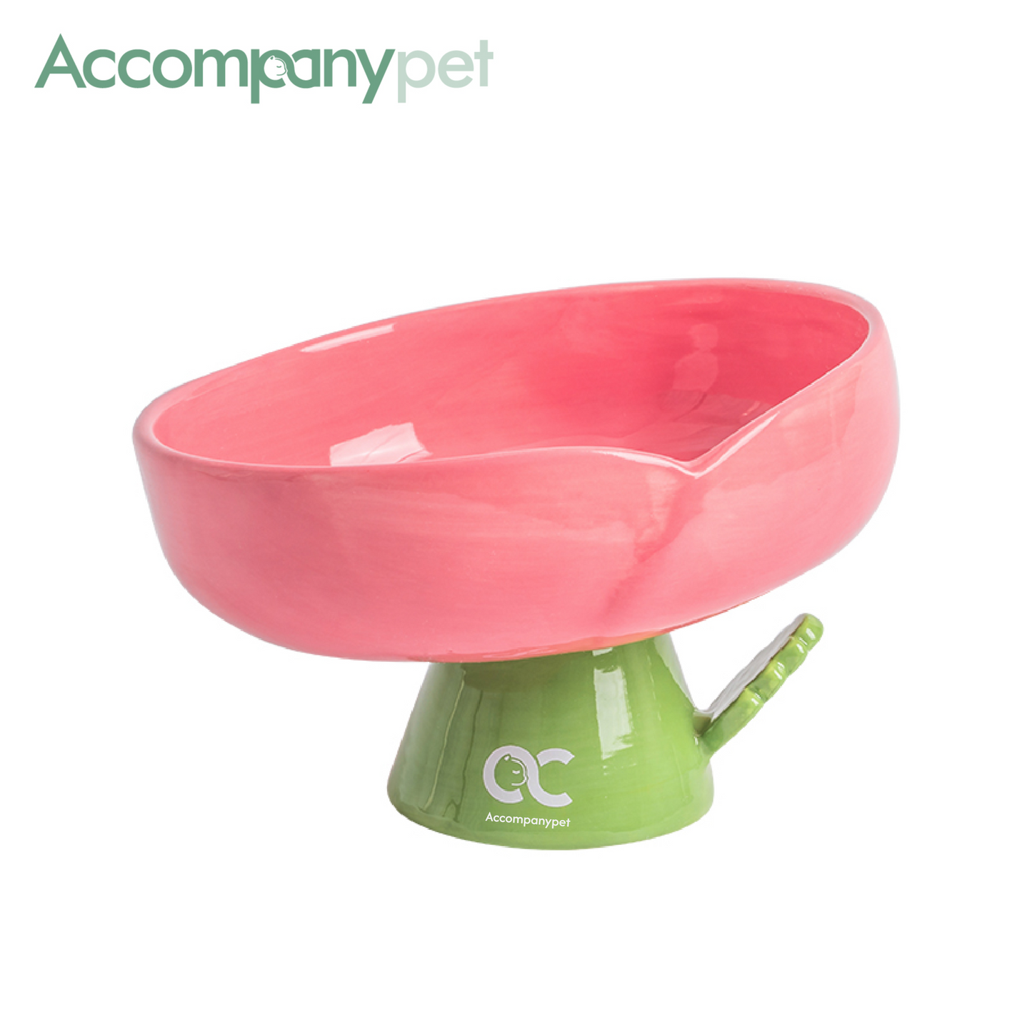 Aesthetic Kitten Flower Bowl (3-12 Months) - Premium Elevated Ceramic Feeder
