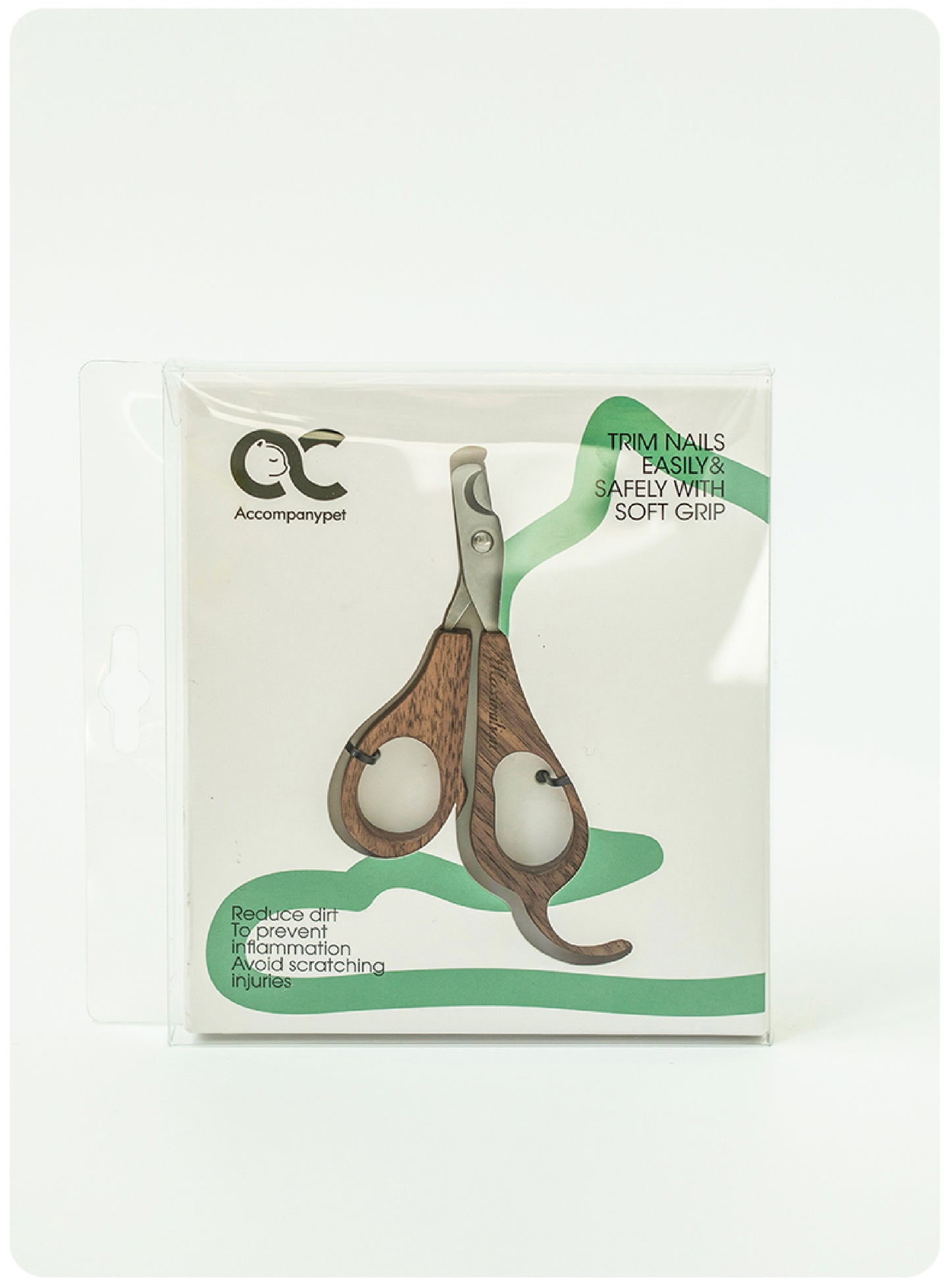 Professional Walnut Nail Clippers | Ergonomic Pet Grooming Tool