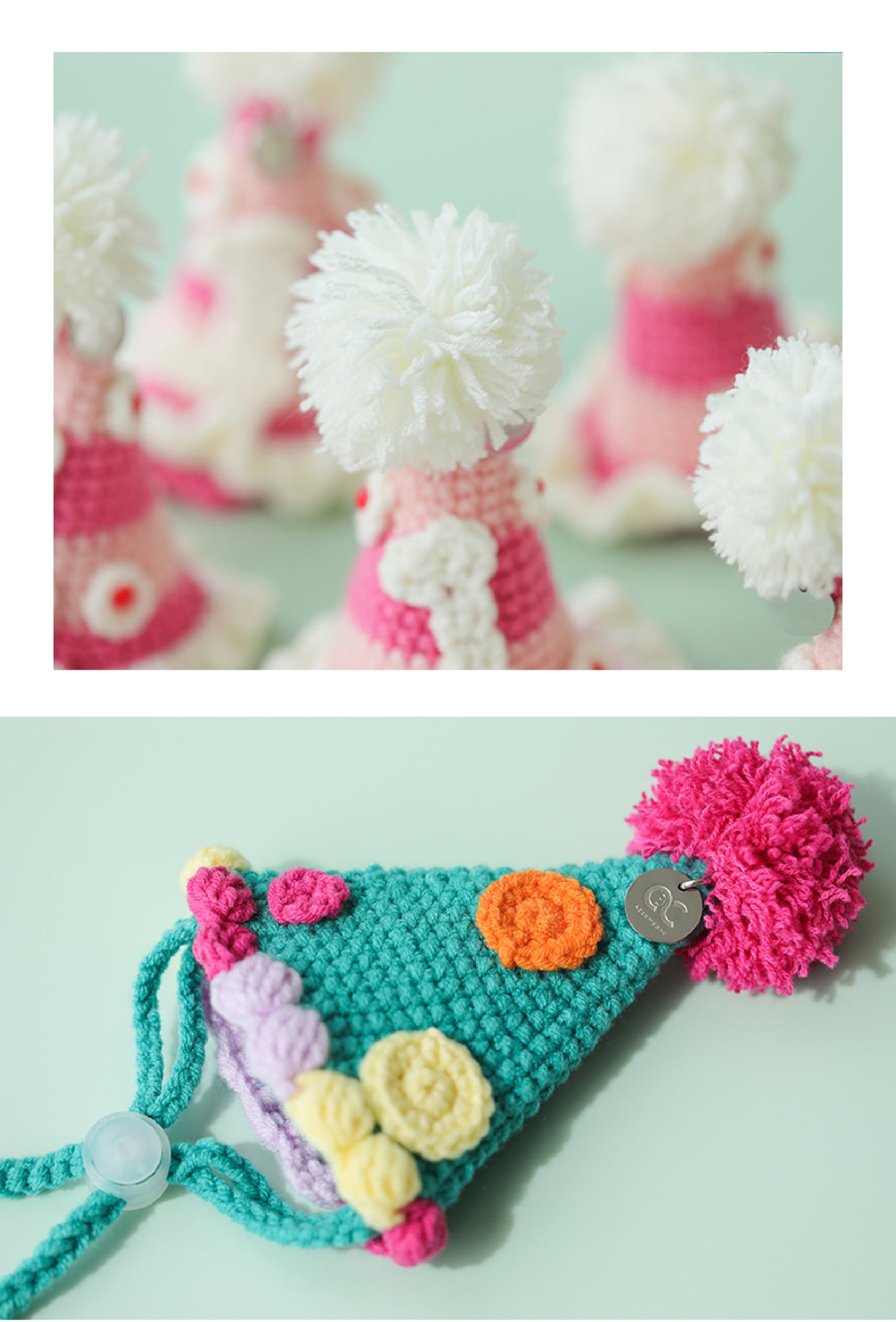 Handmade Festive Pet Hat | A Hand-Crocheted Celebration Hat