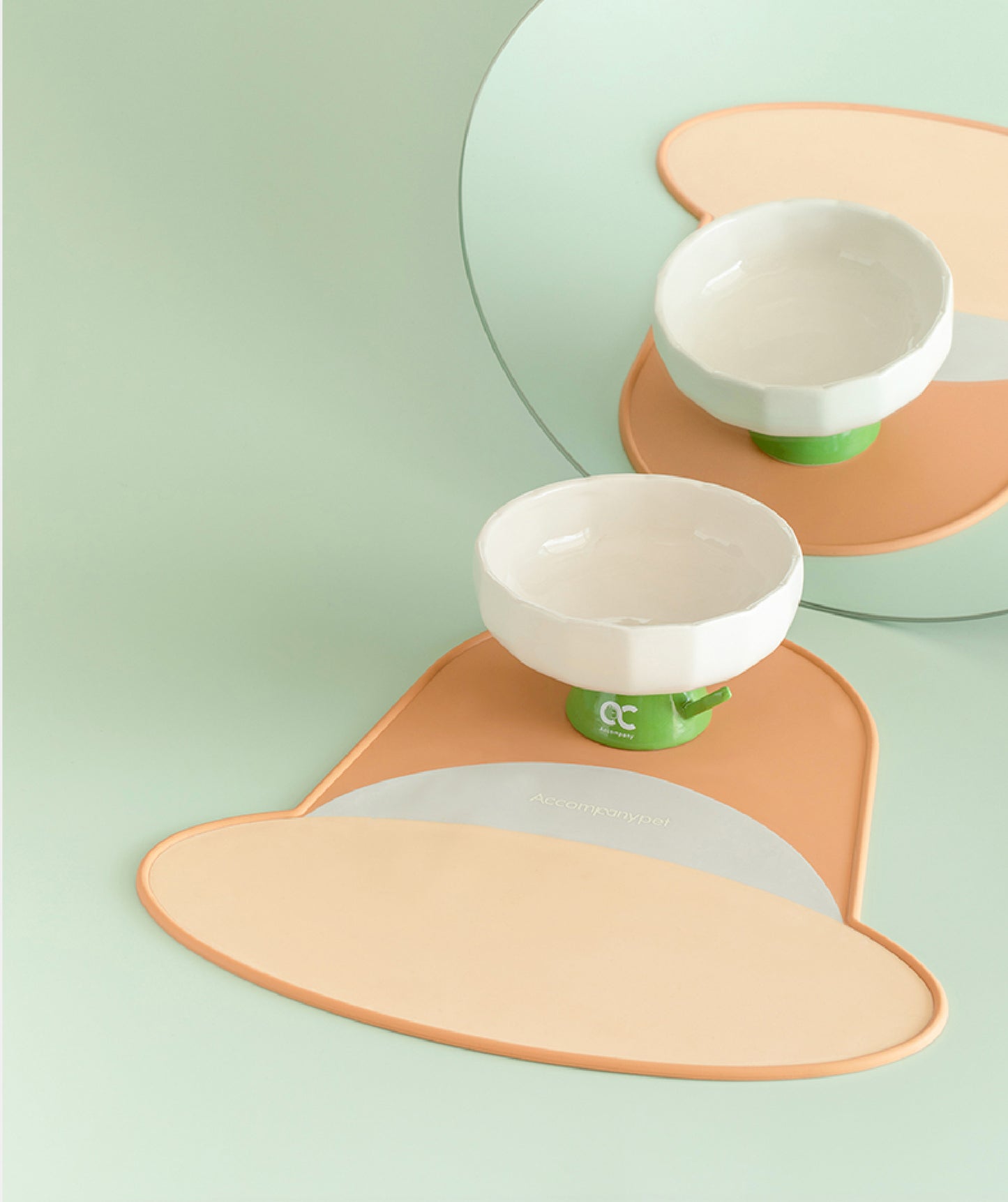 The Flower Pet Bowl | Ceramic Elevated Feeder