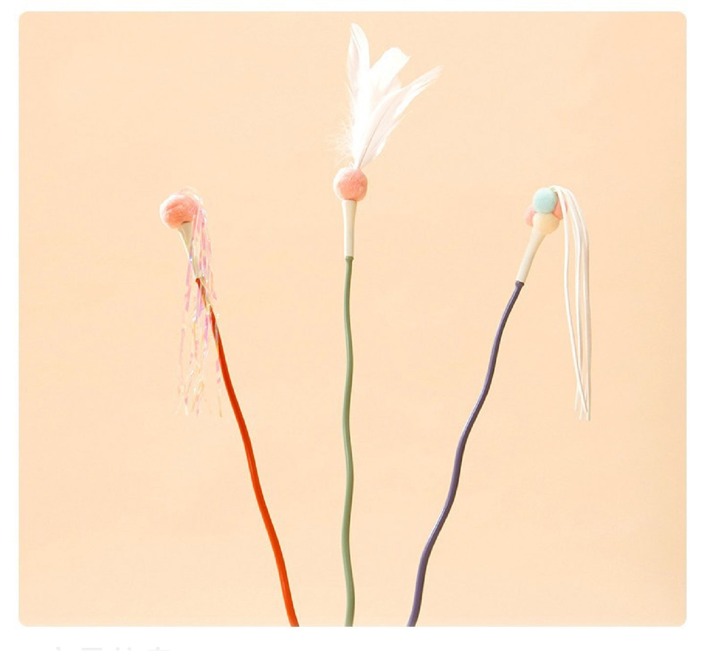 Enchanted Wand Teaser | Interactive Cat Toy with 3 Attachments