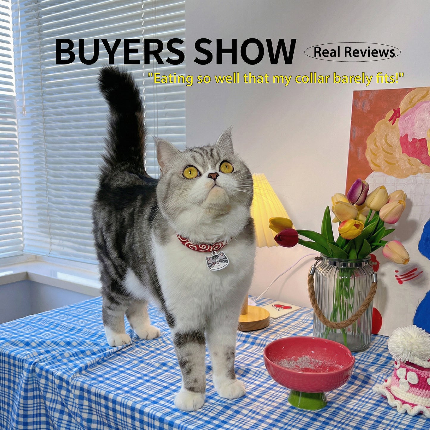 The Flower Pet Bowl | Ceramic Elevated Feeder