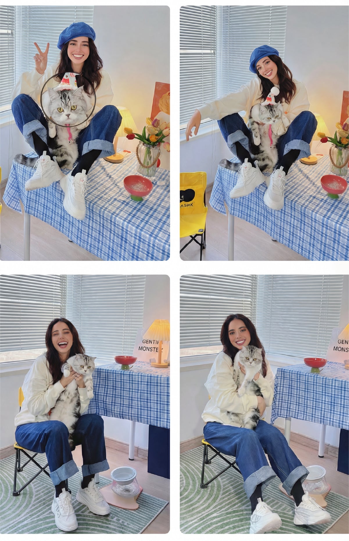 The Flower Pet Bowl | Ceramic Elevated Feeder