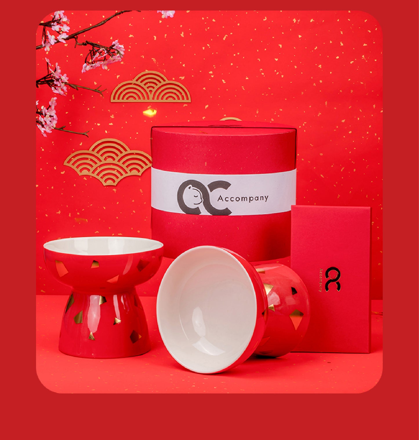 The "Fortune" Bowl | Reversible Ceramic Feeder (Grows With Your Pet)