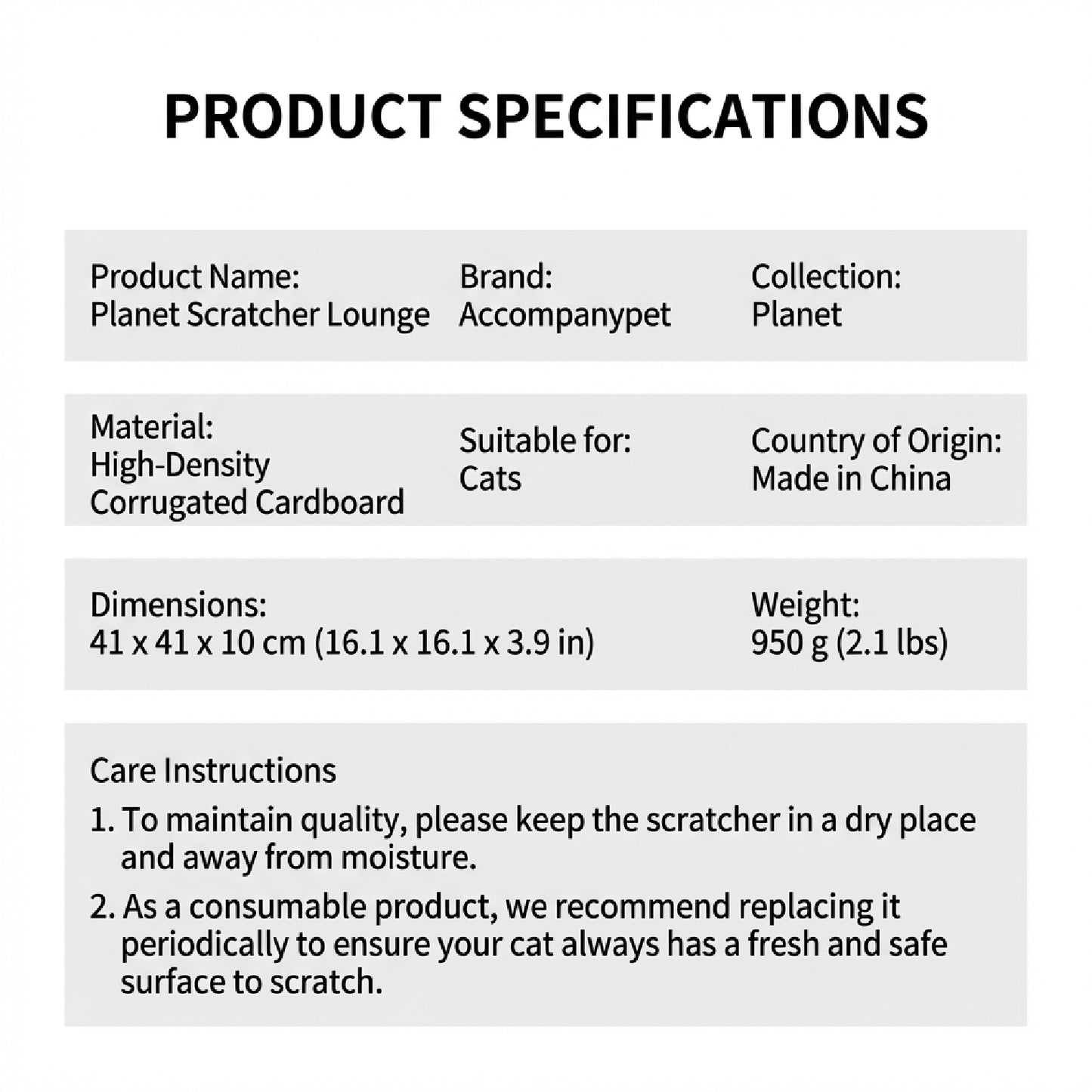 Planet Scratcher Lounge | A 2-in-1 Cat Scratcher & Bed