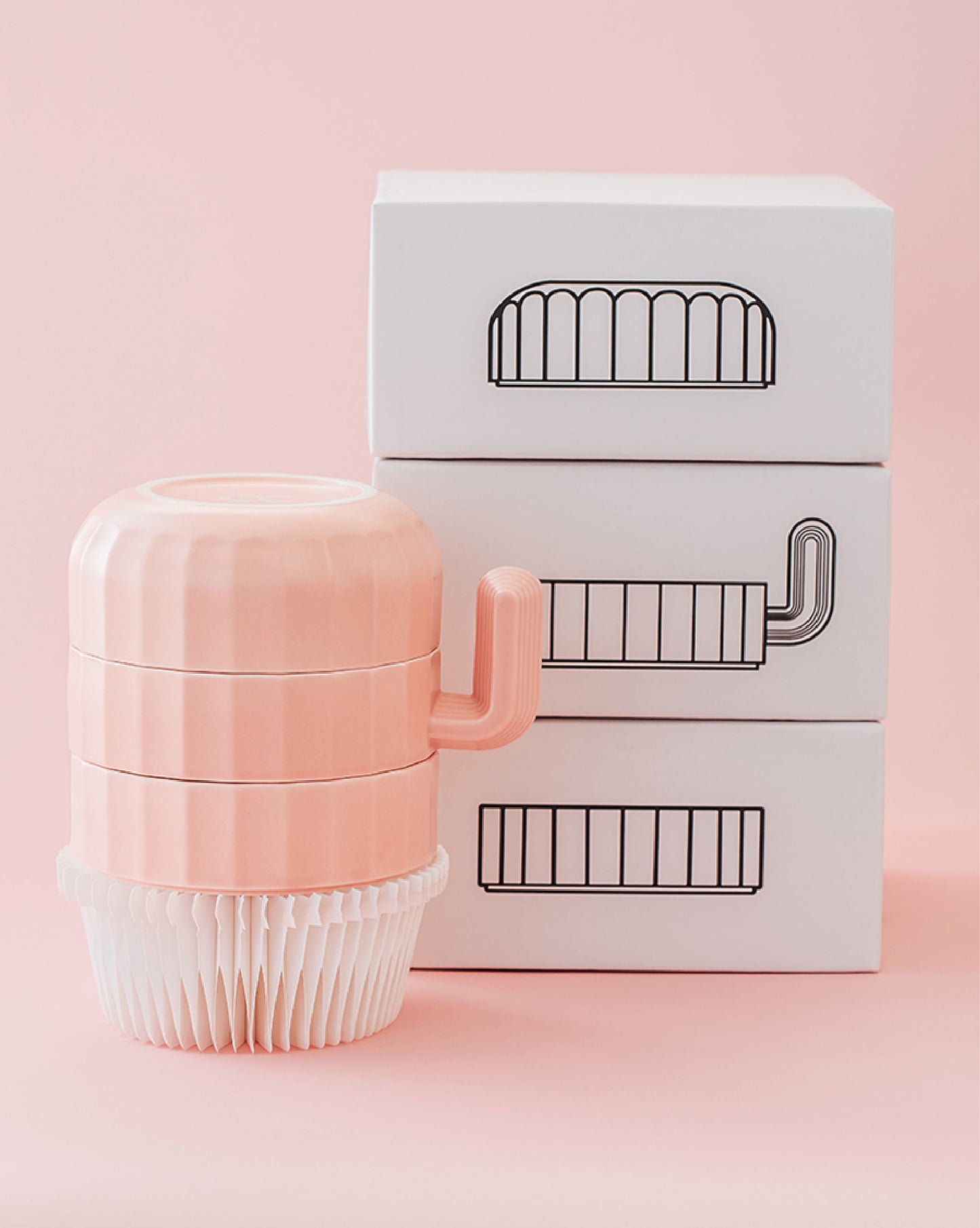 The "Cactus" Stackable Ceramic Bowl Set | 3-in-1 Feeder