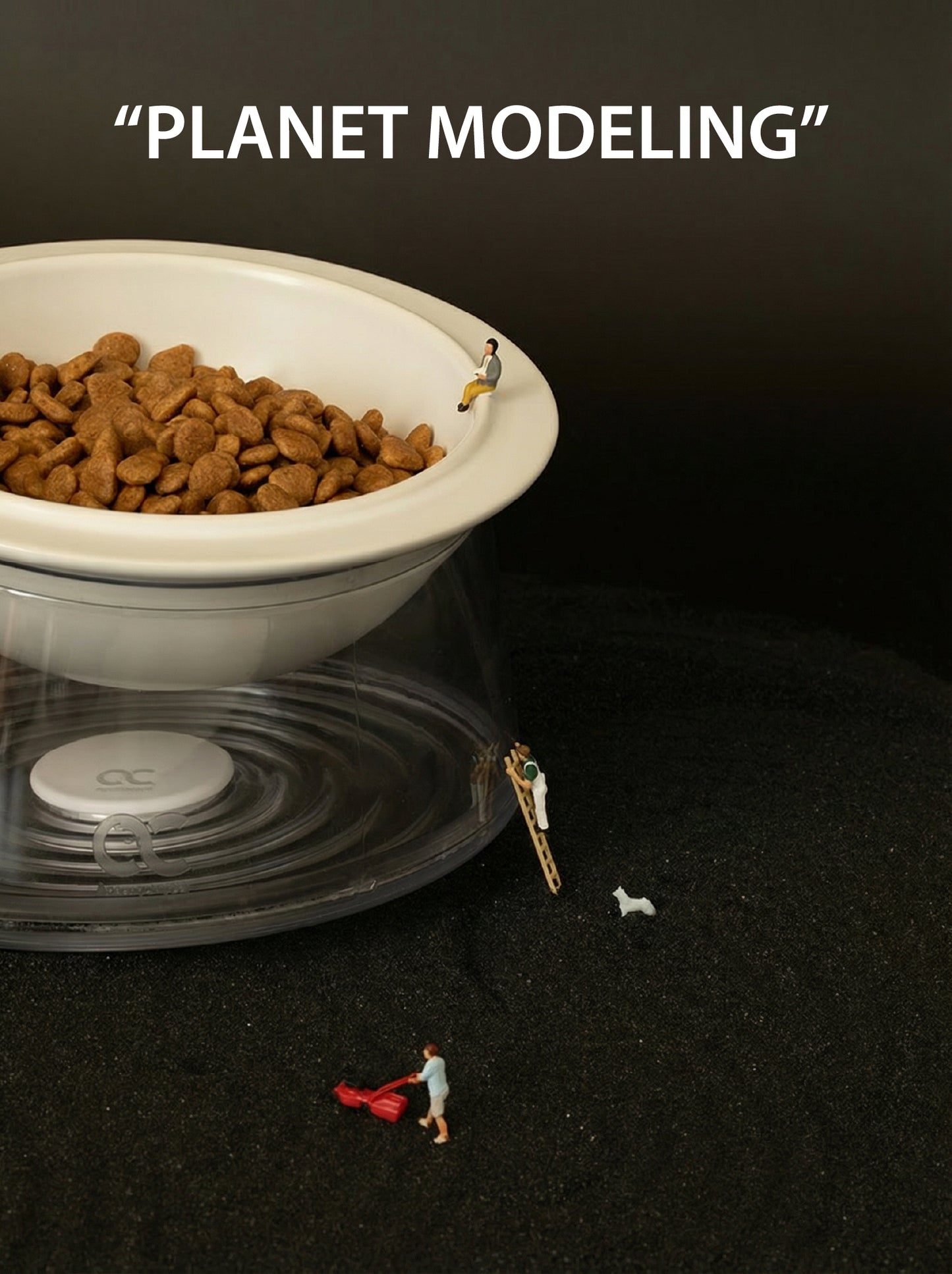 The "Happy Planet" Bowl | Elevated Ceramic Feeder (Anti-Whisker Fatigue)
