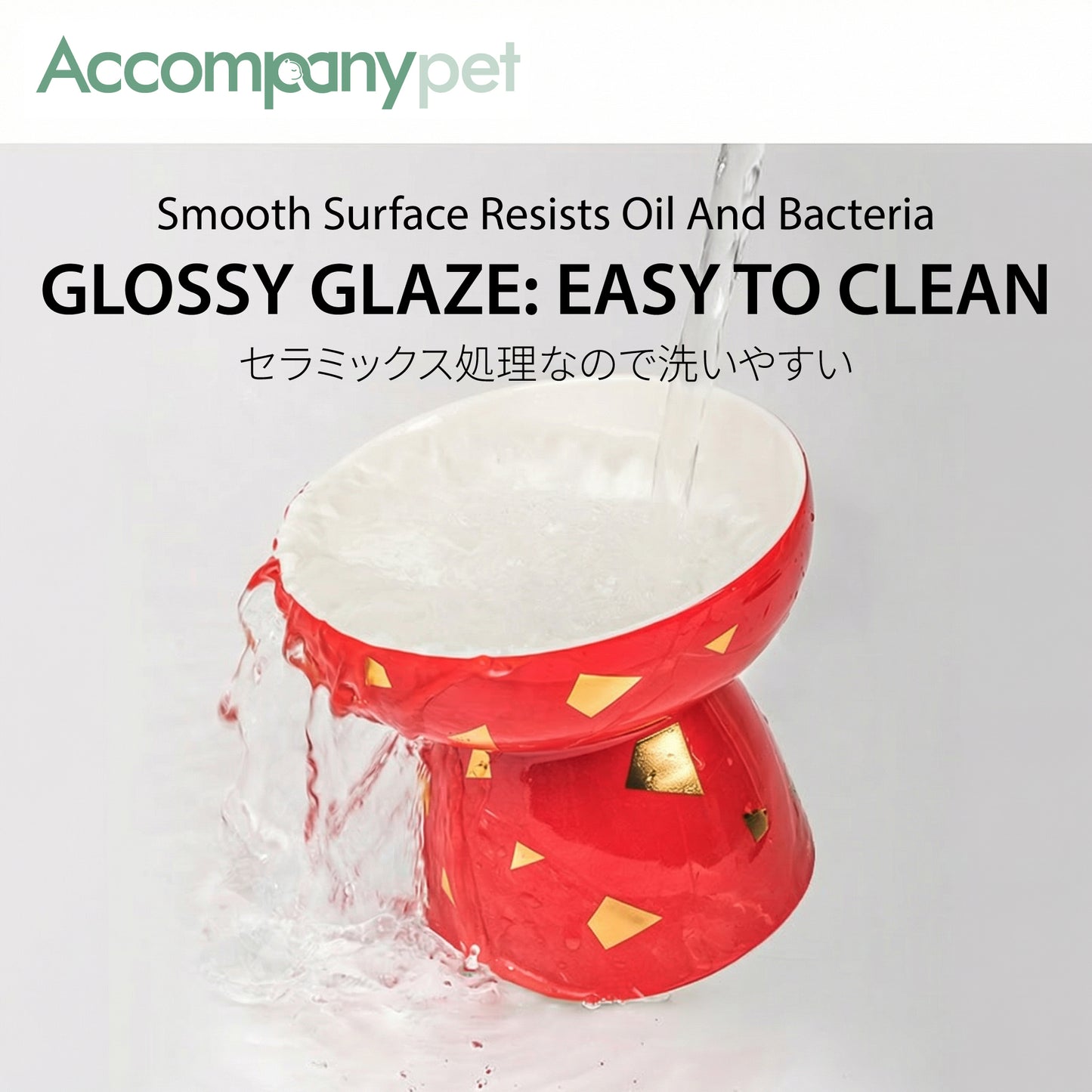 The "Fortune" Bowl | Reversible Ceramic Feeder (Grows With Your Pet)