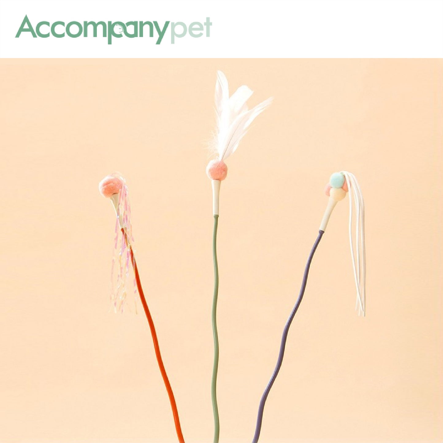 Enchanted Wand Teaser | Interactive Cat Toy with 3 Attachments