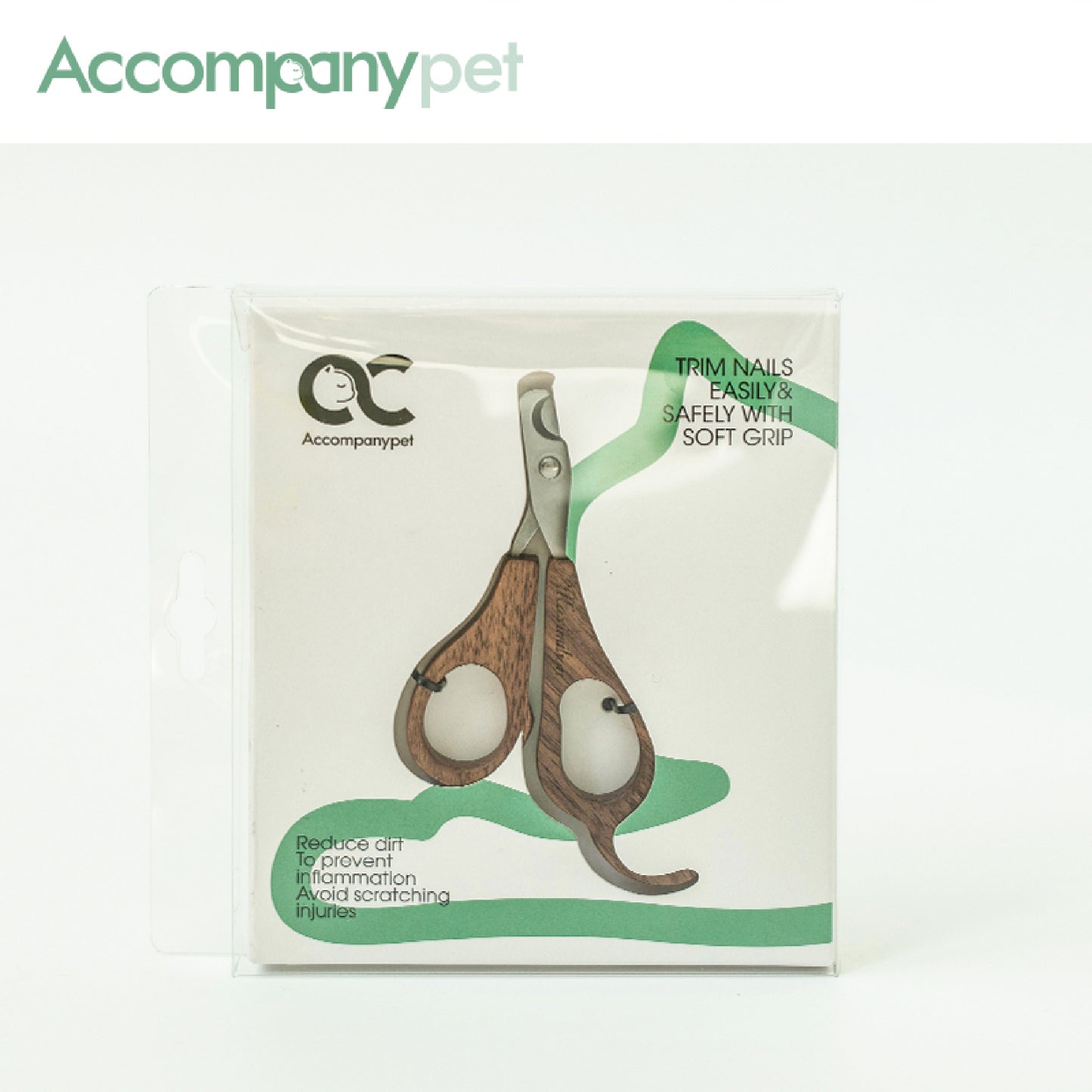 Professional Walnut Nail Clippers | Ergonomic Pet Grooming Tool