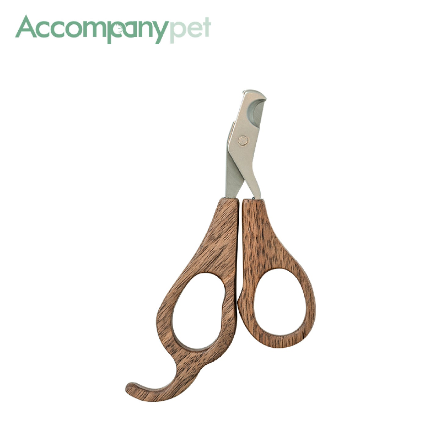 Professional Walnut Nail Clippers | Ergonomic Pet Grooming Tool