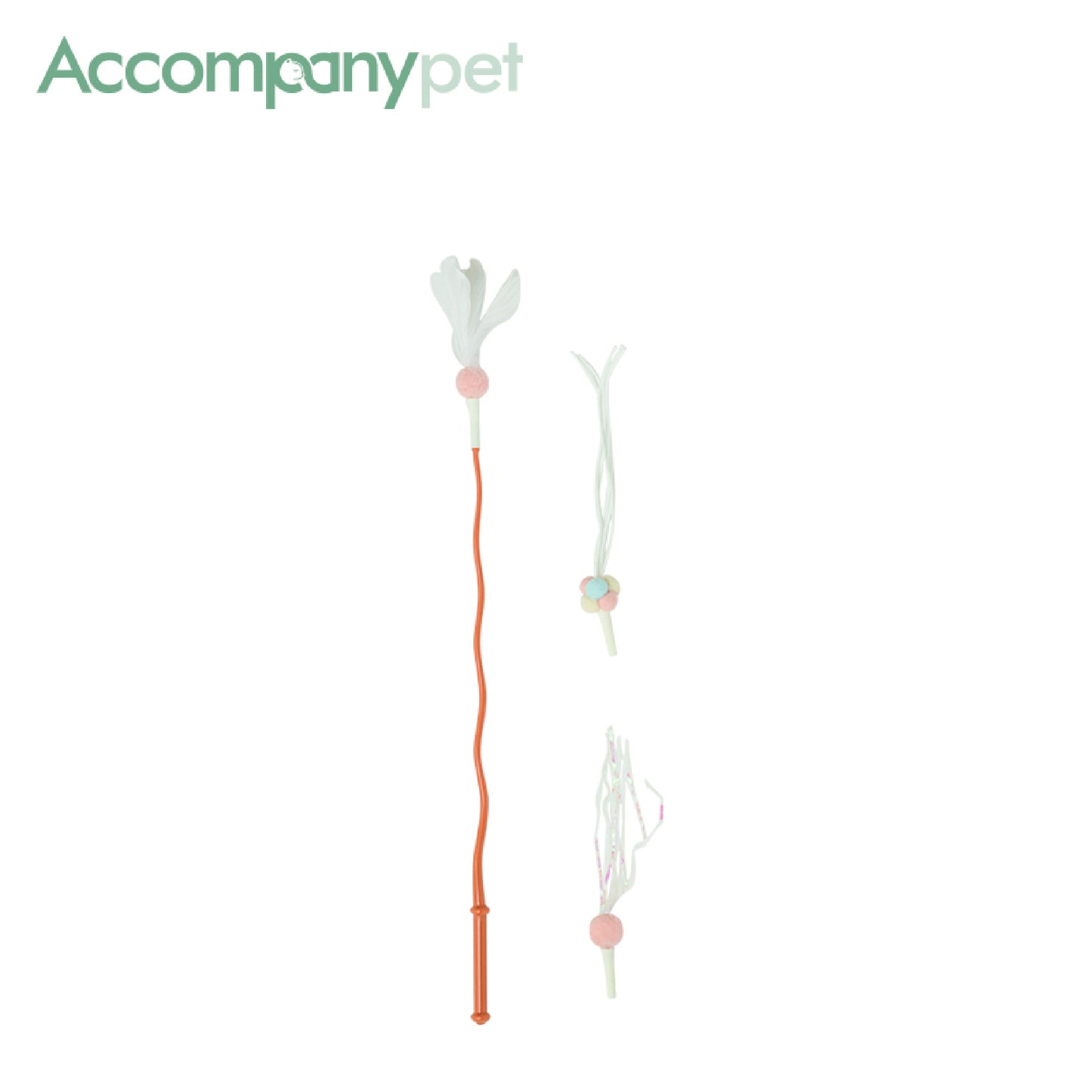 Enchanted Wand Teaser | Interactive Cat Toy with 3 Attachments